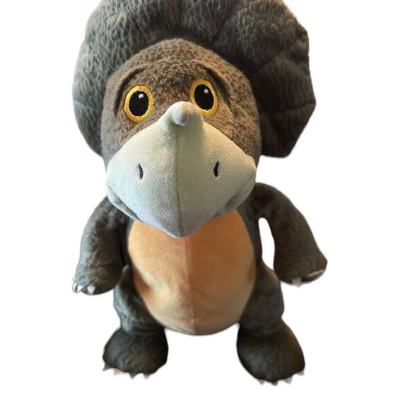 Kohl's Cares Kids Green Triceratops Dinosaur 12 Inches Tall Stuffed Plush Animal - Picture 6 of 10